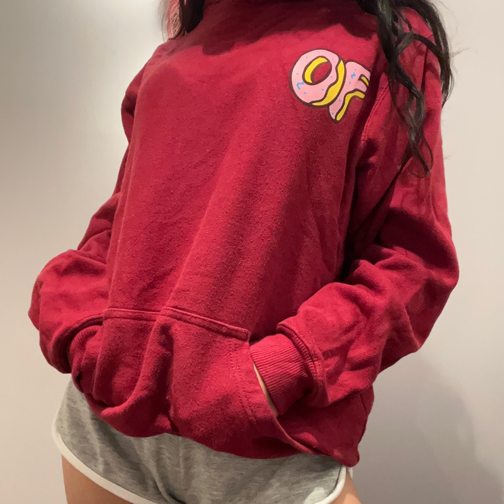 Odd Future Burgundy Hoodie W/ Logo